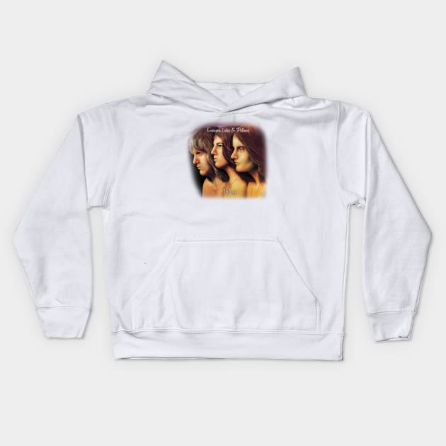 Emerson, Lake And  Palmer Trilogy Black Kids Hoodie by Smithys